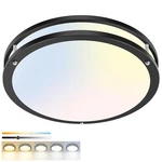 Hepside Flush Mount Ceiling Light Fixture, 16INCH-1PACK, Black New. Price: $69.59.