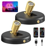 Zetunlo Lights Indoor Rgb Spotlight: Rechargeable Color Changing Wireles... New. Price: $43.33.