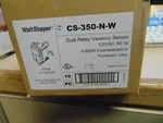 Wattstopper Pir Dual Relay Wall Switch Vacancy Sensor Night Light White 120V New. Price: $20.00.