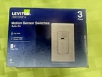DOS02-3PW Decora Motion Sensor In-wall Switch, Auto-on, 2A, Single POLE-3-PACK New. Price: $37.99.