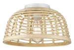 New! Darkaway Rattan Ceiling Light Fixture 13INCH Flush Mount. Price: $51.09.