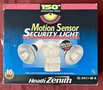 Heath Zenith Motion Sensor Security Light SL-5411-W-A 150 Degree Detection Zone Open. Price: $19.50.