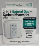 Denova Detect 2-IN-1 10 Yr Batt Natural Gas Carbon Monoxide Alarm W/voice Alert New. Price: $59.95.