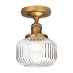 Yosoan Indoor Vintage Ceiling With Striped Shade, 1-LIGHT Hardwired Mod... New. Price: $82.19.