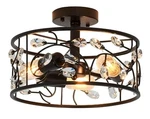 Shengqingtop Modern Light Flush Mount Ceiling With K9 Crystal 13 Inch New. Price: $89.99.