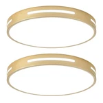 Gold Led Ceiling Light Fixture Flush Mount 15 Inch 36W Set Of 2, Dimmable Kit... New. Price: $162.03.
