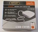 Defiant Smart Water Leak Detector SWLZ20BWB Hubspace Alexa Google, New, Open Box. Price: $18.95.