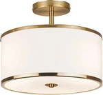 Calokes Luxury Semi Flush Mount Ceiling Light, 3-LIGHT Drum Lamp With Gold Brass New. Price: $35.00.