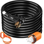 Vevor Heavy Duty Generator Cord, 10 Feet Power 50AMP Etl Listed New. Price: $78.29.
