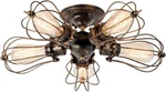 Moonkist Vintage Ceiling Industrial Semi-flush Mount 5 Lights-bronze New. Price: $83.98.
