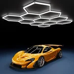 Modern 11GRID Hexagon Garage Light 48PACK 384W New. Price: $154.99.