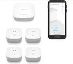 Yolink Water Leak Starter Kit: Hub + 4 Sensor (105 Db Siren), Lora Long-r Open. Price: $48.00.