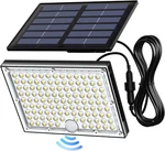 Solar Lights Outdoor With Motion Sensor, 113LED Cool White Flood New. Price: $23.66.
