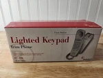 Vintage Radio Shack Lighted Keypad Gray Trim Phone 43-876 New Box Used. Price: $24.95.