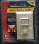 Cooper 6105M-PT Motion Sensing Switch 30 Ft. Range 150 Degrees 500W Beige New. Price: $20.00.