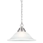 Millbridge 1-LIGHT Pendant Light, Satin Nickel Finish, Alabaster Glass Shade,... New. Price: $96.55.