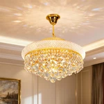 Large Luxury Empire Gold Crystal Chandelier Ceiling Light Fixture With 3 Colors New. Price: $195.99.