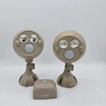 Mr. Beams Netbright Motion Activated Spotlights MBN391, Tan & Sensor MBN200 Used. Price: $35.00.