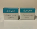 2-PACK! New Simplisafe Glassbreak Sensors White. Price: $28.85.