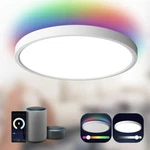 Taloya Smart Ceiling Light Flush Mount Led Wifi, Compatible With Alexa Google New. Price: $28.00.
