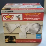 Heath Zenith Motion Sensor Security Light 180 Degrees Brand New In Open Box.. Price: $20.00.