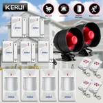 Kerui Home Security Alarm System With 2 Sirens 4 Motion Detectors 5 Door Sensors New. Price: $75.98.