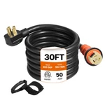 Vevor Generator Power Cord 30FT Locking Connector 125/250V 50AMP Extension New. Price: $146.97.