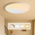 Moonsea 16 Inch Flush Mount Ceiling Light Fixture 28W - Dimmable 3000K/4500K/600 New. Price: $62.63.